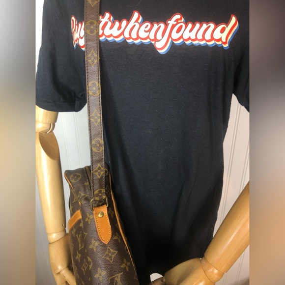 LOUIS VUITTON DANUBE MM Monogram Adjustable Crossbody Shoulder Bag LV DUST BAG - Picture 10 of 17